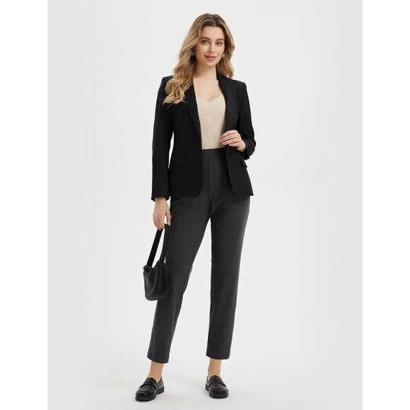 Women's Stretch Golf Pants with Belt Loops Pockets UPF 50+ Dressy Casual - Picture 7 of 8